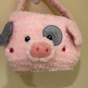 Easter Pink Plush Piggy Kids Bag excellent condition